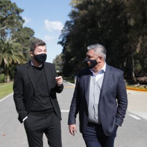 Marcelo Tinelli y Claudio Tapia, presentes en Ezeiza
