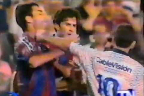 En la edición de 1995, Rivadero tuvo un cruce con Guardiola.