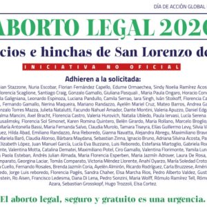 Varias personalidades destacadas de San Lorenzo piden que se trate la Ley de Aborto