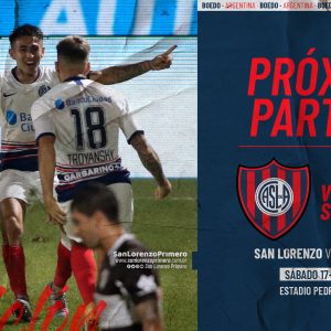 San Lorenzo vs. Argentinos Juniors: hora, TV y formaciones