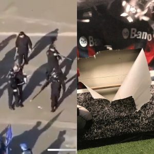 Lo que dejó el clásico: vestuario visitante roto y los incidentes con la policía