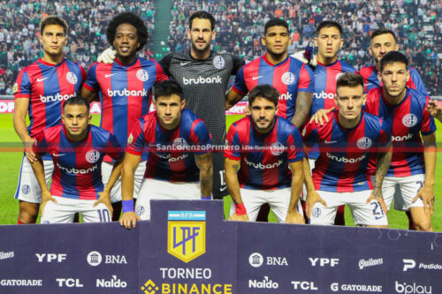 Formación equipo once San Lorenzo