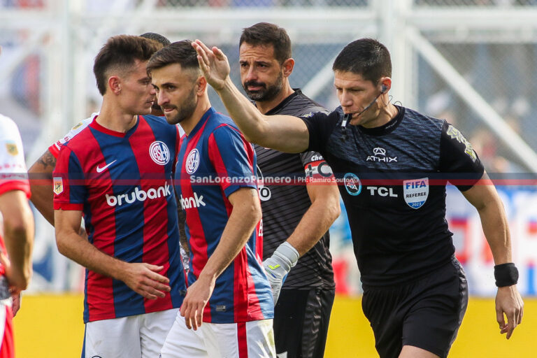 Jalíl Elías árbitro Nicolás Ramírez San Lorenzo