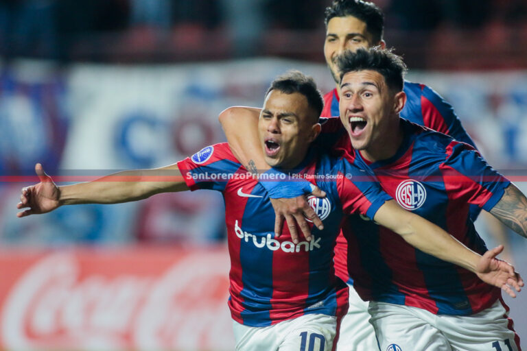 Adam Bareiro Nahuel Barrios gol Copa Sudameriana San Lorenzo