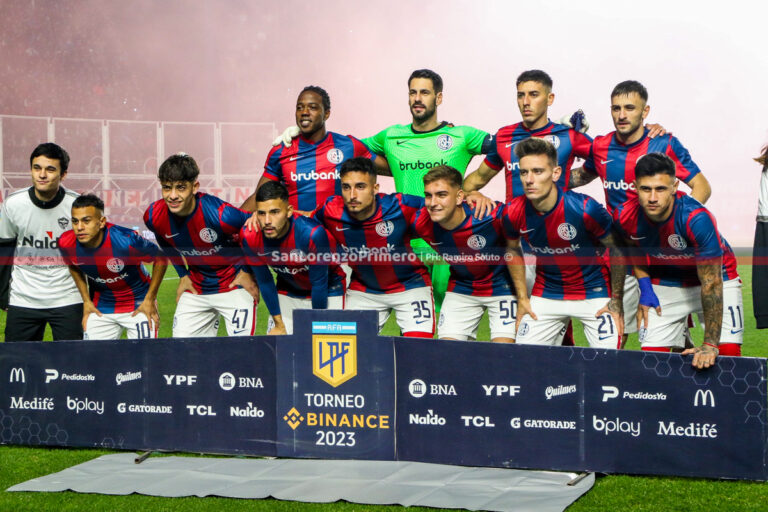Equipo formación once San Lorenzo
