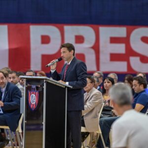 Moretti dio su primer discurso como presidente de San Lorenzo