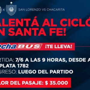 San Lorenzo sacará micros para ir a Santa Fe por Copa Argentina
