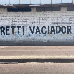 Pintadas contra Moretti en los alrededores del Bidegain