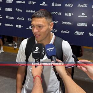 Elíaz Báez habló del apoyo de los hinchas de San Lorenzo: “Piel de gallina”