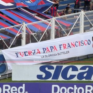 El gran apoyo de los hinchas de San Lorenzo al Papa Francisco