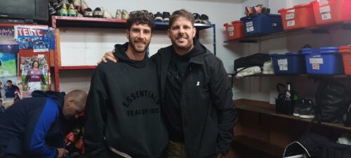 Marcos Senesi visitó la Ciudad Deportiva de San Lorenzo