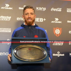 ¿Qué dice la placa que San Lorenzo le dio a Muniain?