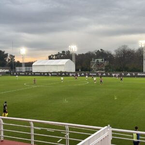 Damián Ayude acompañó a la Reserva de San Lorenzo frente a River