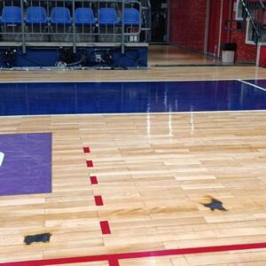 Insólito: quemaron el piso del pando en la final de Futsal femenino