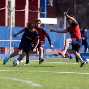 Primera prueba de Damián Ayude para el partido de San Lorenzo ante Independiente