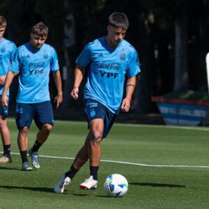 Los juveniles de San Lorenzo en el predio de Ezeiza