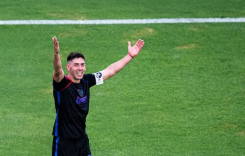 El mensaje de Hernández tras su gol en un partido muy especial