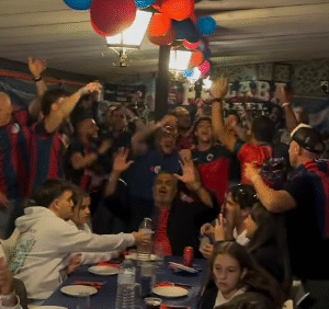 Encuentro de peñas de San Lorenzo en Madrid y cantos contra Moretti