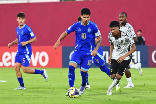 Con la capitanía y el hat-trick de Ojeda, Argentina goleó a Fiji