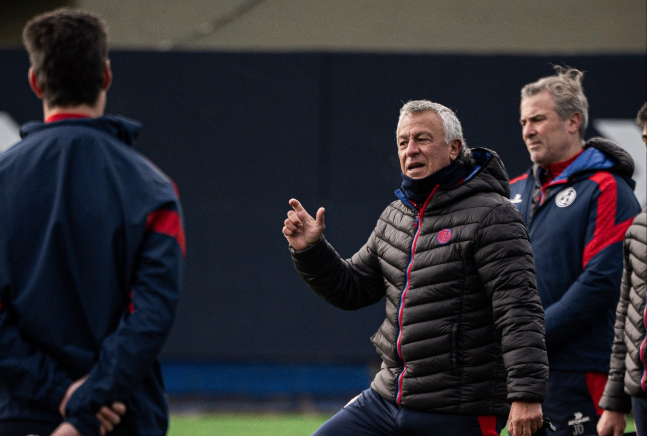 La primera foto de Gorosito al frente del plantel de San Lorenzo