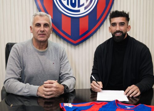 Firmó Amor y habló de su llegada a San Lorenzo