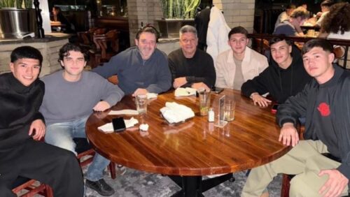 La imagen de los juveniles apartados de San Lorenzo junto a Lombilla