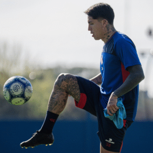 Farías tuvo su primer entrenamiento en San Lorenzo