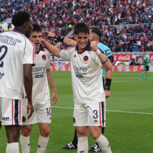 La emoción de Teo Rodríguez Pagano tras su primer gol en San Lorenzo